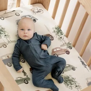 GRSSDER Soft Fitted Bassinet Sheet Set for Newborns