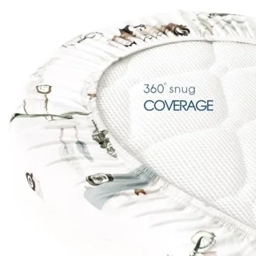 GRSSDER Soft Fitted Bassinet Sheet Set for Newborns