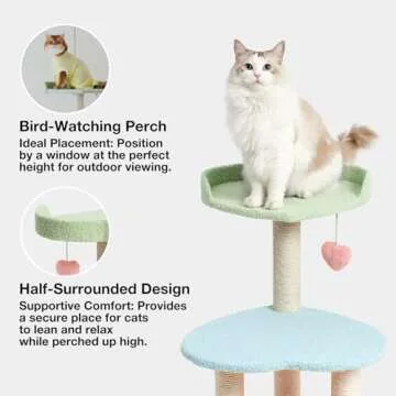 VETRESKA Cat Tree Multi-Level 38.6'' Playful Haven for Cats