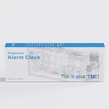 Large LED Digital Projection Alarm Clocks for Bedrooms