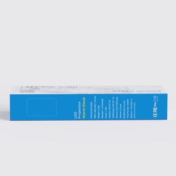 Large LED Digital Projection Alarm Clocks for Bedrooms