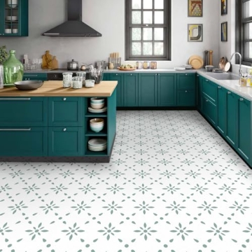 Peel & Stick Vinyl Floor Tiles - 10 Sheets 8x8 Inches