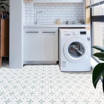 Peel & Stick Vinyl Floor Tiles - 10 Sheets 8x8 Inches