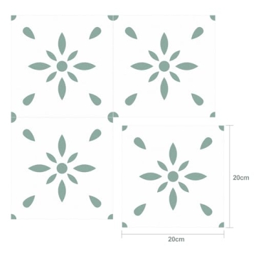 Peel & Stick Vinyl Floor Tiles - 10 Sheets 8x8 Inches