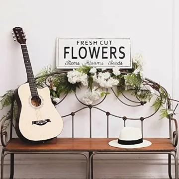 NIKKY HOME Vintage Fresh Cut Flowers Decorative Sign