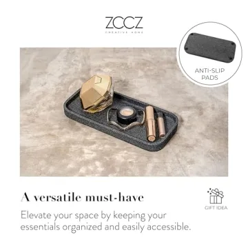 ZCCZ Black Bathroom Accessories Set for Stylish Organization