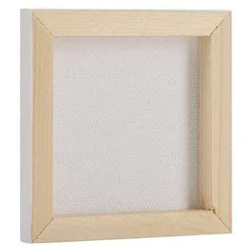 Tosnail 24 Pieces 3" x 3" Mini Canvas Panels Mini Stretched Canvas Small Canvas Boards Square Canvas for Painting, Craft