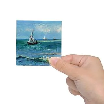 Tosnail 24 Pieces 3" x 3" Mini Canvas Panels Mini Stretched Canvas Small Canvas Boards Square Canvas for Painting, Craft