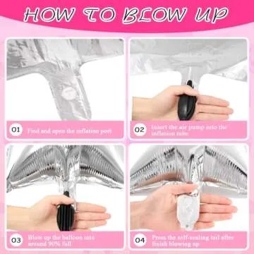 Pink Cowgirl Boot Balloons for Birthday and Party Decor