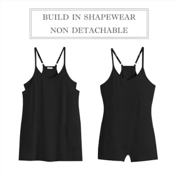 Prinbara Women Summer Mini Romper Dress with Built-in Shorts