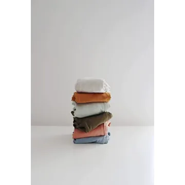 Marlowe & Co Organic Cotton Knotted Newborn Baby Gown - Soft, Comfortable, and Stylish