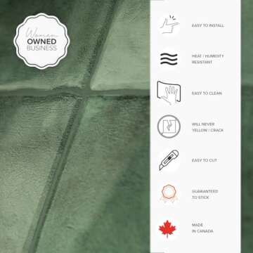 SMART TILES Peel and Stick Backsplash - 5 Sheets of 9" x 9" - 3D Adhesive Peel and Stick Tile Backsplash for Kitchen, Bathroom, Wall Tile, Taza