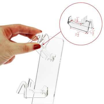 MOOCA Premium Acrylic Sunglasses Organizer Stand, Sunglass Organizer, Eyewear Organizer, Glasses Holder Stand, Eyeglass Holder Stand, Fit for All Glass Sizes, 4 Frames