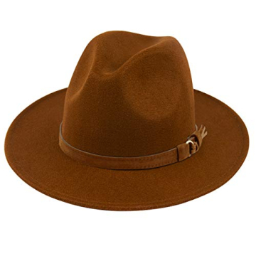 Lanzom Women’s Classic Wide Brim Floppy Panama Hat - Stylish Sun Protection