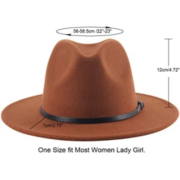 Lanzom Women’s Classic Wide Brim Floppy Panama Hat - Stylish Sun Protection