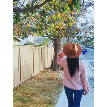 Lanzom Women’s Classic Wide Brim Floppy Panama Hat - Stylish Sun Protection