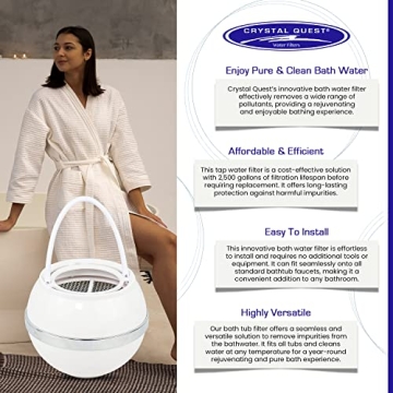 Crystal Quest Bath Ball Filter - Softer Skin & Clean Water