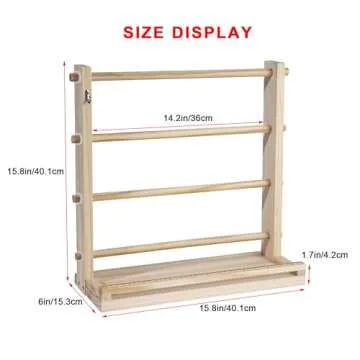 Ribbon Organizer,Ribbon Holder Organizer Rack,Ribbon Spool Holder Suitable for Wreath Making Supplies,Spool Holder,Ribbon Storage Organizer for Craft Room,Sewing Room and Flower Store.