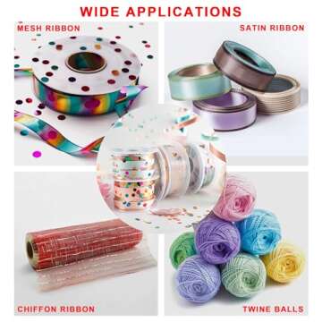 Ribbon Organizer,Ribbon Holder Organizer Rack,Ribbon Spool Holder Suitable for Wreath Making Supplies,Spool Holder,Ribbon Storage Organizer for Craft Room,Sewing Room and Flower Store.