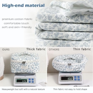 Trendy uekeboag Large Travel Quilted Makeup Bag for Women