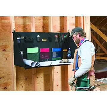 Plan Station PRO WS3800 Portable Standing Desk, Workbench, Station, Storage for Jobsite, Garage, Off...