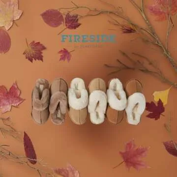 Dearfoams Fireside Sydney Shearling Slippers - Cozy Comfort