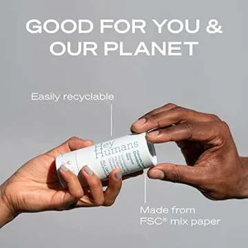 Hey Humans Deodorant, Aluminum Free Deodorant for Women and Men, Contains Naturally Derived Ingredients, All Day Odor Control, Refreshing Essential Oils, Coconut MInt, Rosewater Ginger, Banana Aloe