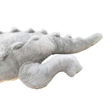 Hofun4U Alligator Plush Pillow, 67 inch Alligator Stuffed Animal, Home Decoration Christmas Valentine’s Birthday Gift for Boys Girls Adults Kids (Grey)
