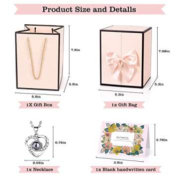 digi marker Preserved Rose Moss Bear with I Love You Necklace Rose Gifts for Women Girlfriend Wife Mom Grandma Birthday Christmas Valentines Mothers Day Anniversary Wedding Thanksgiving