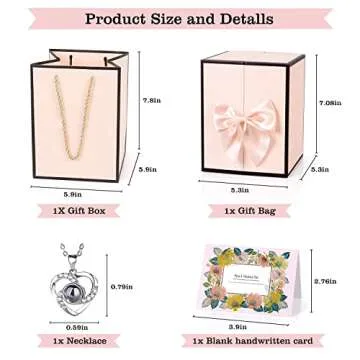 digi marker Preserved Rose Moss Bear with I Love You Necklace Rose Gifts for Women Girlfriend Wife Mom Grandma Birthday Christmas Valentines Mothers Day Anniversary Wedding Thanksgiving