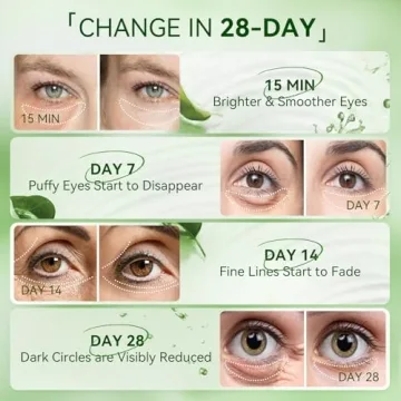 BREYLEE Aloe Vera Eye Masks - 60 Pcs for Dark Circles