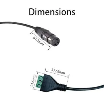 Teansic XLR Female Connector to Screw Terminal 4PCS