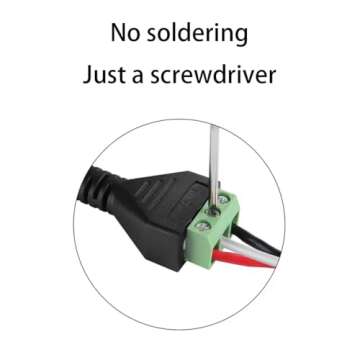 Teansic XLR Female Connector to Screw Terminal 4PCS