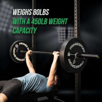 Fringe Sport Garage Series Squat Rack with Pull Up Bar - Compact 4'x4' Power Rack for Home Gym, Versatile Squat Cage for Powerlifting and Strength Training, 750lb Squat Rack Weight Capacity