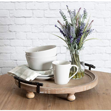 Kate and Laurel Bruillet Decorative Wooden Tray 15 Inch