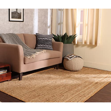 Handmade Round Pouf Ottoman - Stylish Footrest for Home