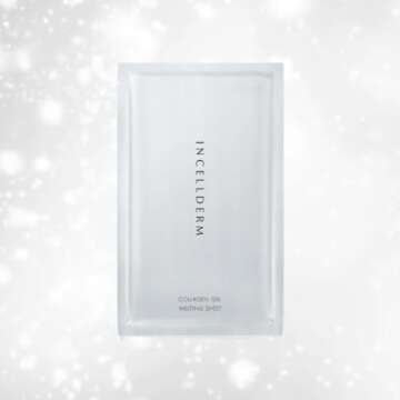 ZIOSTAND INCELLDERM Collagen 100 Melting Sheet 2.5g 5ea, Korean Moisturizing Skincare, Hydrating Face Masks, Anti-Aging