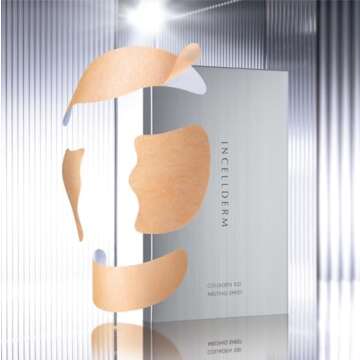 ZIOSTAND INCELLDERM Collagen 100 Melting Sheet 2.5g 5ea, Korean Moisturizing Skincare, Hydrating Face Masks, Anti-Aging