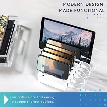 Hercules Tuff 6-Port USB Fast Charging Station Multiple Devices