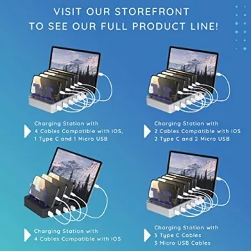 Hercules Tuff 6-Port USB Fast Charging Station Multiple Devices