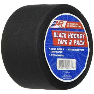 A&R Sports Black Hockey Tape - 2 Pack, 20 Yards Each