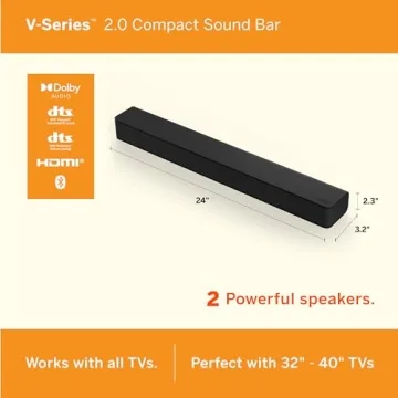VIZIO V-Series 2.0 Sound Bar with Dolby Audio