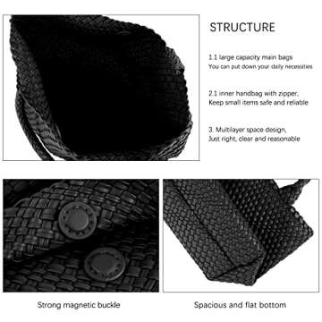 Stylish Vegan Leather Tote for Women - Eco-Friendly Handbag