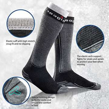 Unigear Ski Socks for Warmth and Comfort in Winter