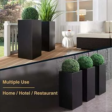 Stylish Wallowa Metallic Heavy Planter for All Spaces