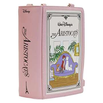 Loungefly Disney The Aristocats Book Convertible Crossbody Bag Standard