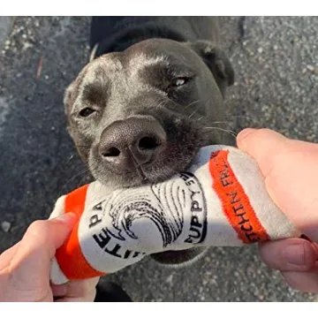 Neuter Light Two Pack Plush Squeaky Dog Toys Funny Drink Parody