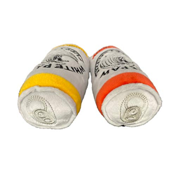 Neuter Light Two Pack Plush Squeaky Dog Toys Funny Drink Parody