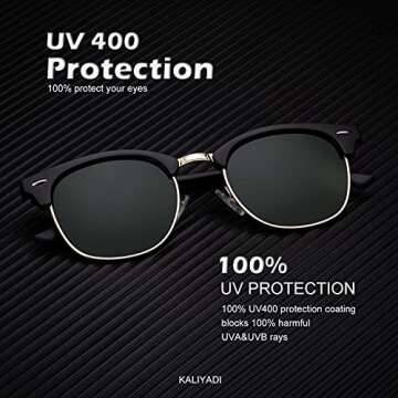 KALIYADI Polarized Sunglasses for Men and Women - Stylish UV Protection