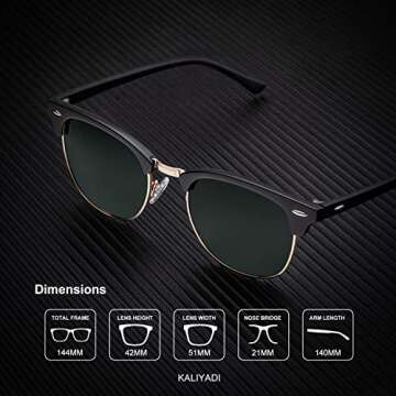 KALIYADI Polarized Sunglasses for Men and Women